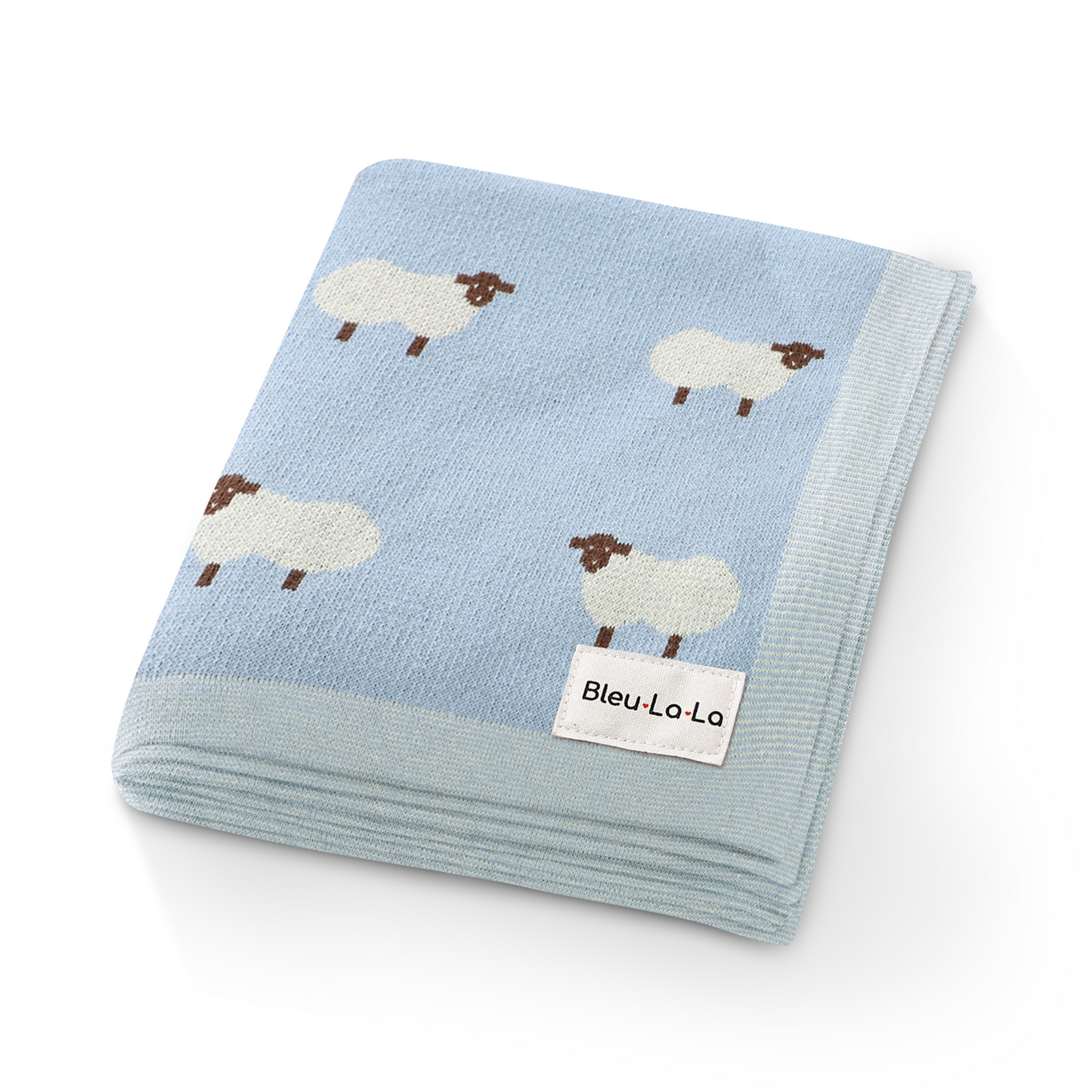 Whimsy Collection - Luxury 100% Cotton Knit Swaddle Baby Blanket