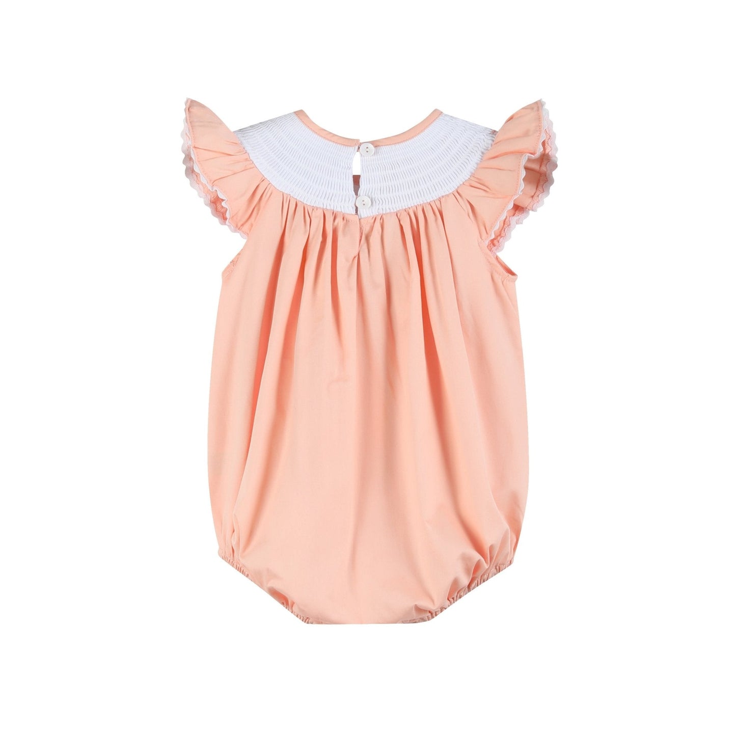 Pink Flamingo Smocked Flutter Romper