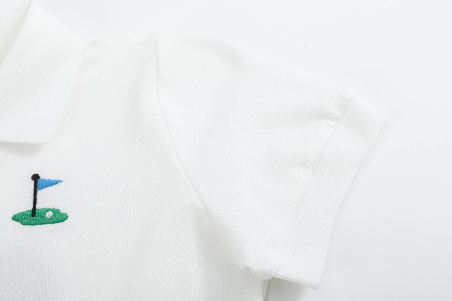 White Golf Tee Polo Shirt
