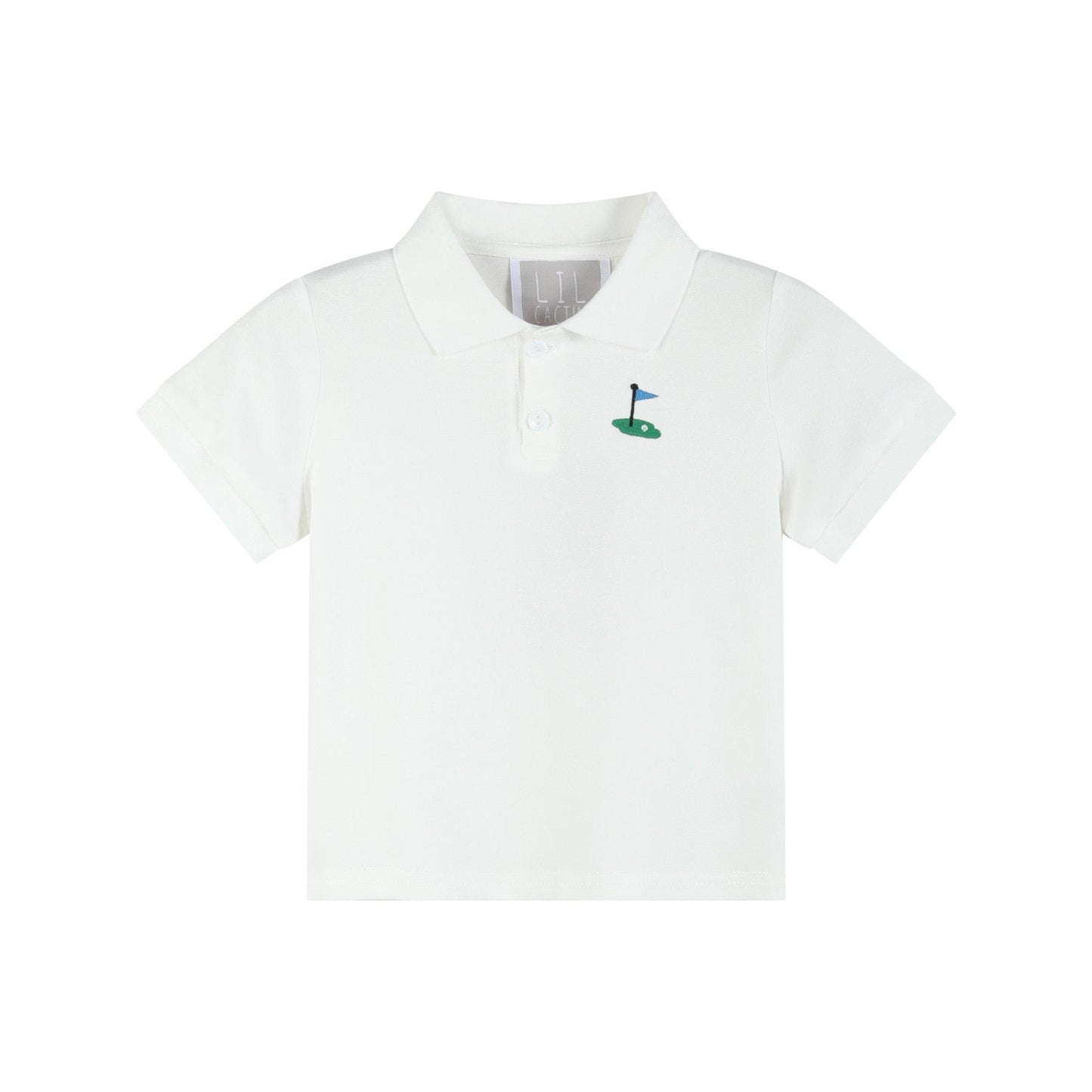 White Golf Tee Polo Shirt