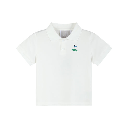 White Golf Tee Polo Shirt